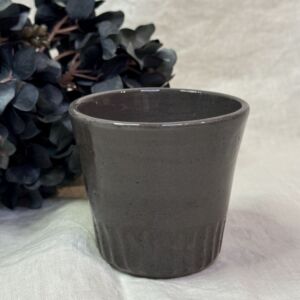 ceramic handmade mug carved